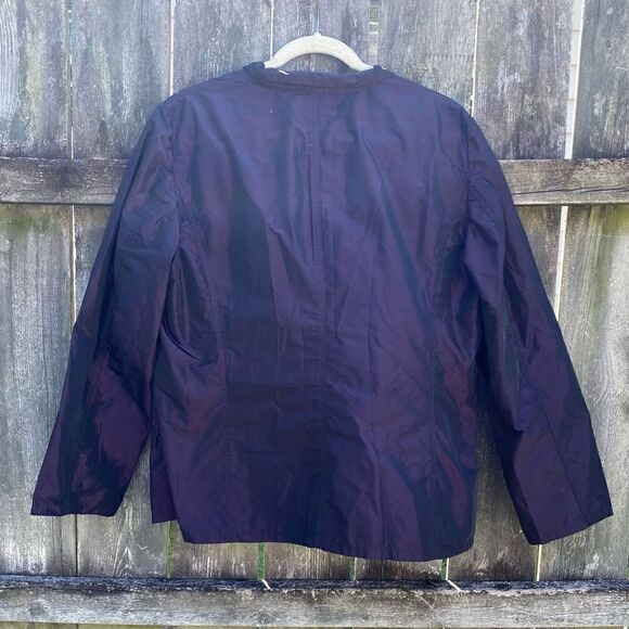 Chico’s Purple Windbreaker Jacket | L 2 - Picture 4 of 4